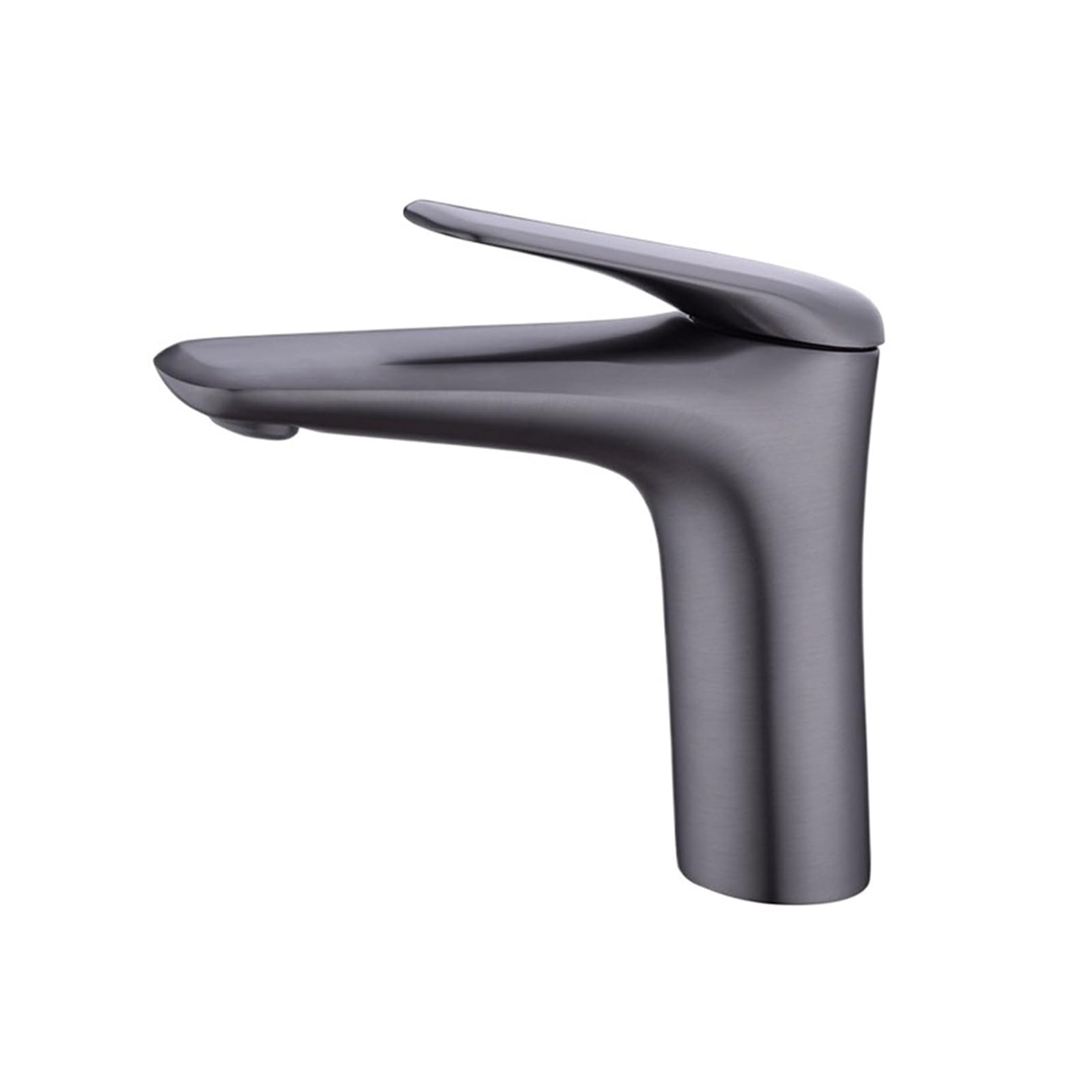 Robinet de lavabo en laiton gris mitigeur eau chaude et froide moderne