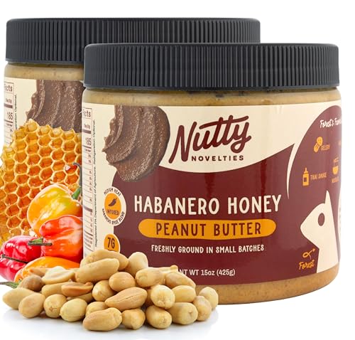Nutty Novelties Habanero Honey Spicy Peanut Butter - High Protein,