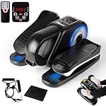 Under Desk Elliptical Machine, Electric Ellipse Leg Exerciser for Seniors w/Remote, 12 Speeds, Manual & Auto Mode, Forward & Reverse Direction, Portable Seated Pedal Exerciser for Home Office