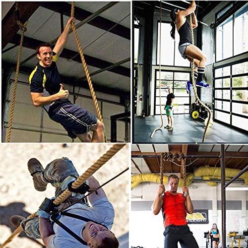 letsgood Gym Fitness Training Climbing Ropes - Indoor Outdoor Gym Exercise Workout Rope, Battle Rope for Kids, 10 13 16 18 20 ft Available (1.5'' x 20 Feet) - Thumbnail 4
