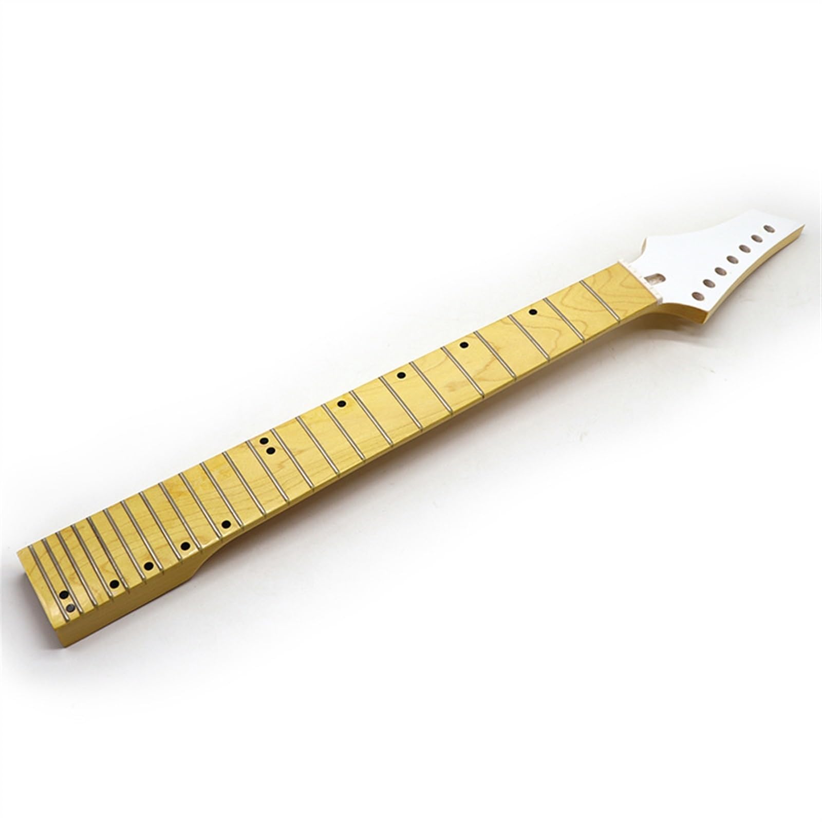 Mancino Acero Canadese Manico per Chitarra, 7 Corde 24 Tasti 2.5 Pollici Ampio Manico per Chitarra Elettrica Parti Sostituzione Adatto per Chitarra Appassionati