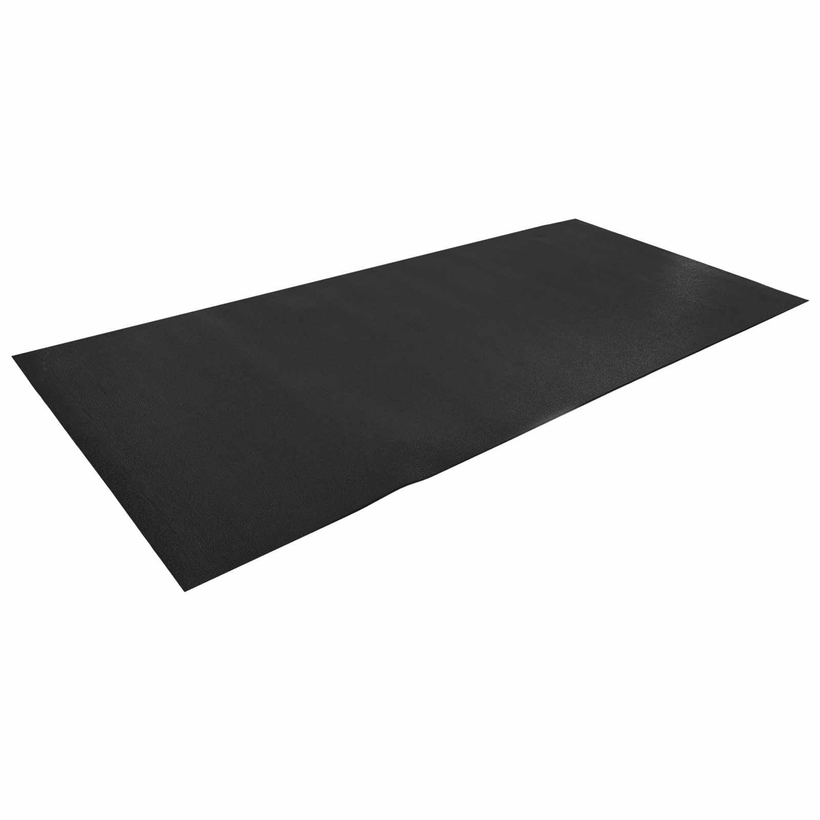 Gecheer Sport Schutzmatte Schwarz 200 x 90 x 0,6 cm Hochdichtes PVC, Yogamatte rutschfeste Bodenschutzmatte Gymnastikmatte Fitnessmatte für Laufband Fitnessgeräte42025273