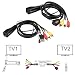 Relper-Lineso TV 3 RCA A/V And USB IR Remote Control Extender Kit Over CAT5/6 for Controlling DVD/Set-Top Box from Another Room (A/V 3RCA + USB IR Extender With Power)