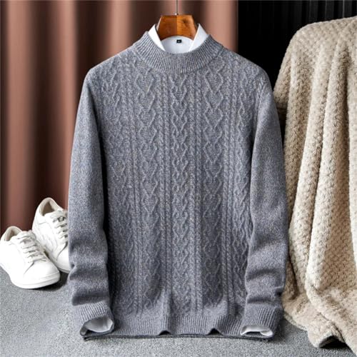 Autumn and Winter Cashmere Sweater Men's Youth Fashion Color Block Knitwear Thickened Casual Pullovers4