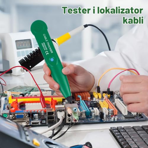 PLLYPE Cable Tracker z akumulatorem, urządzenie do wyszukiwania pęknięć kabli, robot koszący, lokalizator kabli, wyszukiwarka przewodów, tracker linii telefonicznej, do konserwacji sieci, ciągłości