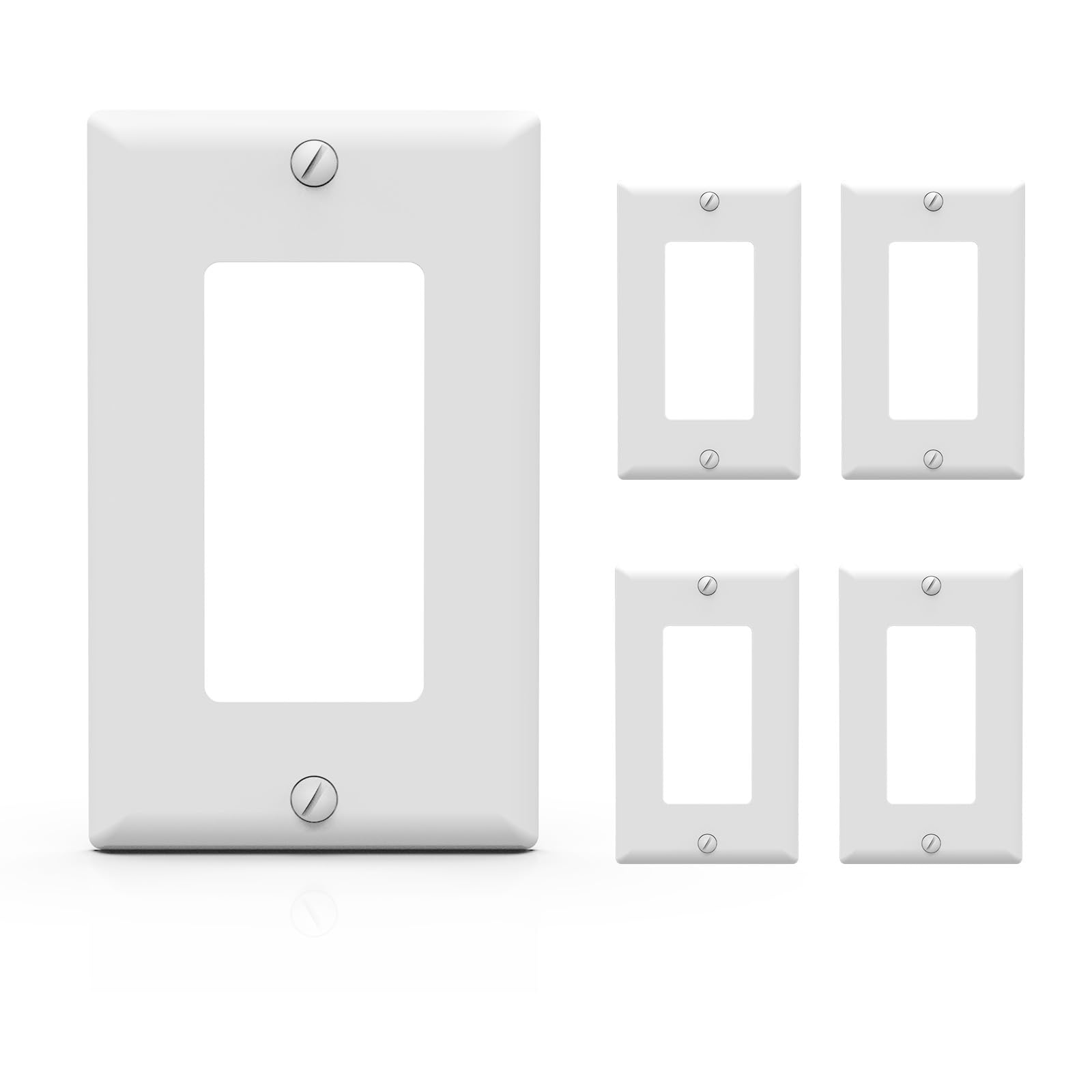 Decorative Wall Plates - Glossy White -10