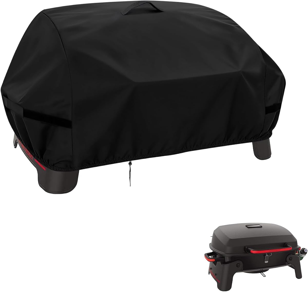 Grill Cover for Megamaster 820-0065C 1 Burner Portable Gas Grill | Tabletop Grill Cover,600D Heavy Duty,Waterproof,Windproof,UV Protection,Waterproof,Dustproof,Tear-resistant,Outdoor