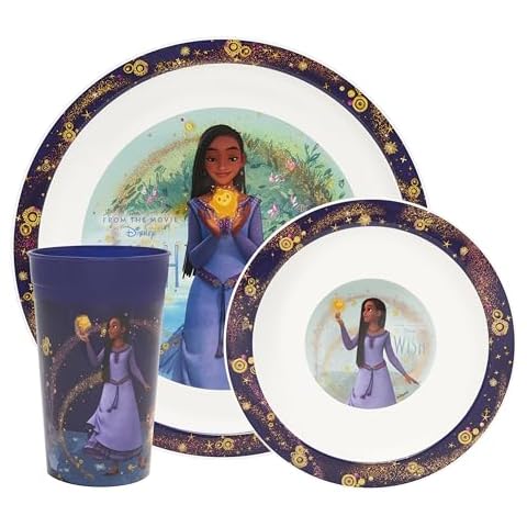 Disney Wish 3-Piece Kids Dinner Set Cover