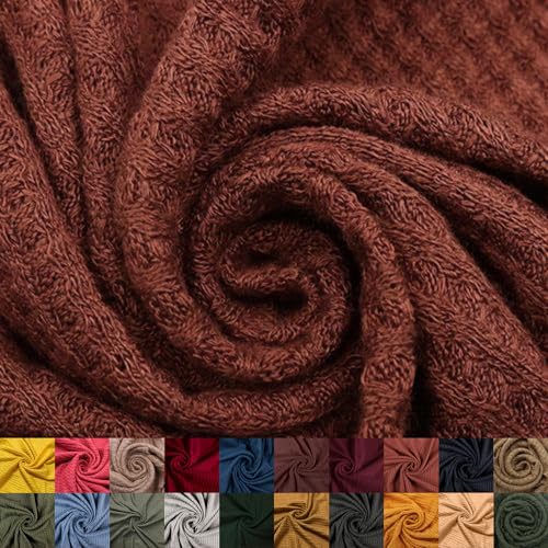 Texco Inc 59' Wide Rayon Spandex Waffle Open Knit...