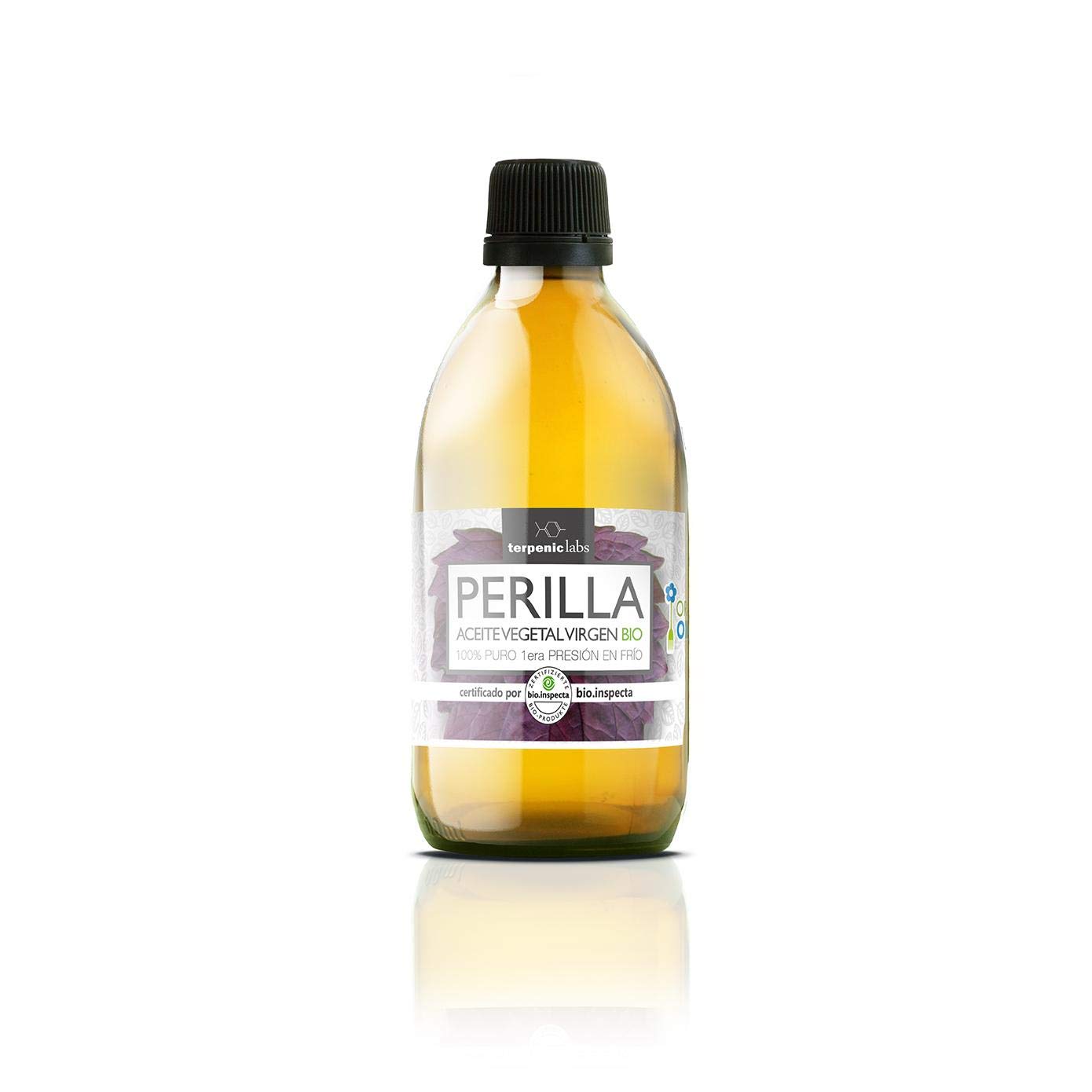 TERPENIC PERILLA BIO aceite vegetal 250ml. – huile adaptée à un usage interne ou externe, contenance 250 ml, peut entrer dans la préparation des plats et des soins corporels et associe fonctionnalité