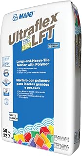 Mapei Ultraflex LFT Premium Non-Sag Polymer-Enhanced Thinset Mortar, Whi...