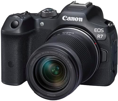 best mirrorless camera bird photography that will elevate your shots 8 Canon EOS R7 RF-S18-150mm F3.5-6.3 IS STM Lens Kit, Mirrorless Vlogging Camera, 32.5 MP Image Quality, 4K 60p Video, DIGIC X Image Processor, Dual Pixel CMOS AF, Subject Detection, Content Creators