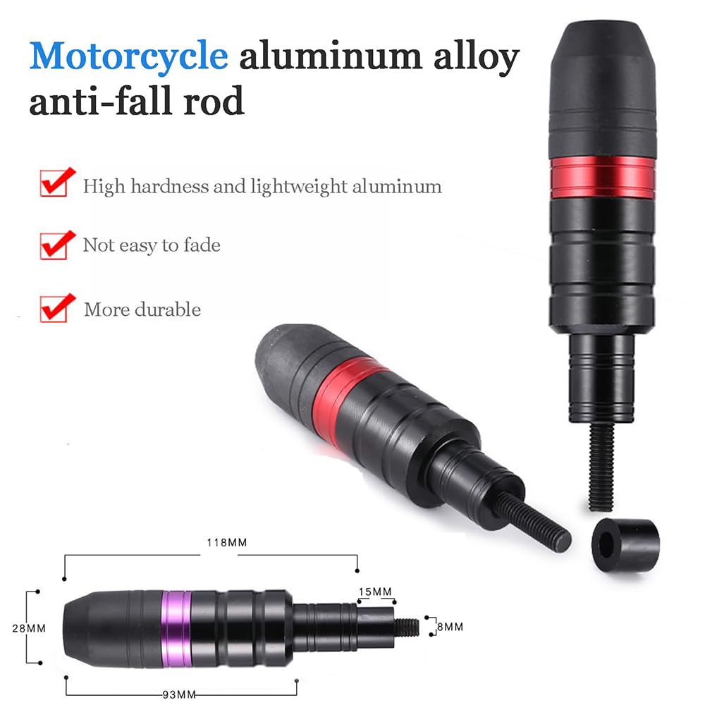 Moto Tamponi Paratelaio per Voge 500AC 500 525 AC R 525R 525AC,Protezione Anticaduta Corpo Anti-Caduta Palla Tamponi Antiurto Anti Crash Pad Accessori,A Black