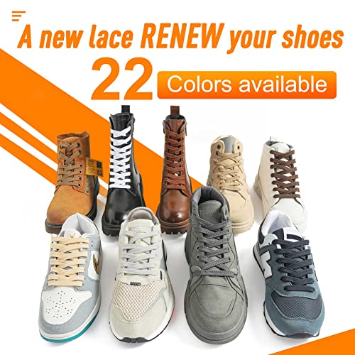 Image of VSUDO 2 Pairs Double Layer Flat Sneaker Shoe Lace, Flat Shoelace /Shoe String