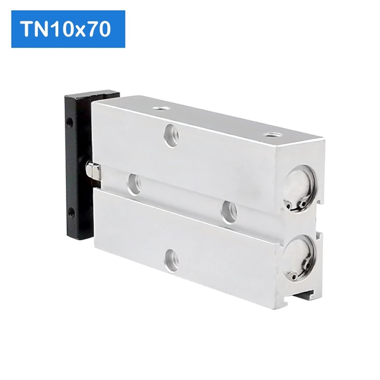 TN10 * 70-S Cilindros de Aire compactos de 10 mm de diámetro y 80 mm de Carrera TN10X70-S Cilindro neumático de Aire de Doble acción