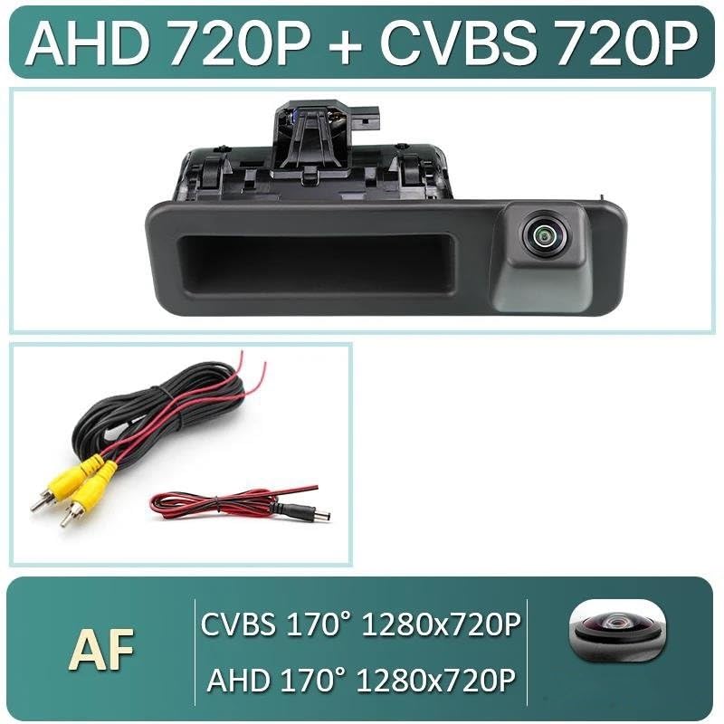 Caméra de recul AHD avec vision nocturne et grand angle 170°
