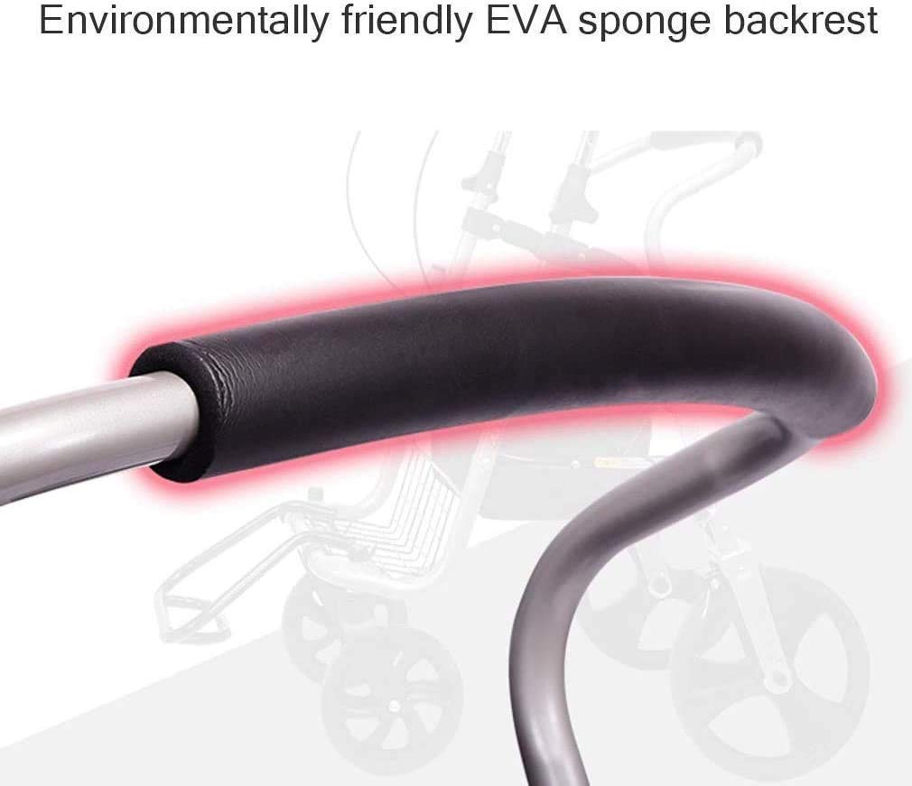Chodzik Rollator, pomoc do chodzenia na kółkach medycznych, super lekki chodzik aluminiowy, mobilny przenośny chodzik z 4-kołowym chodzikiem dla seniorów Interesting