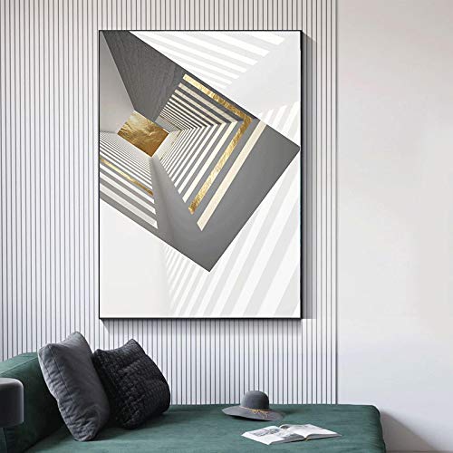 Toile Espace Architectural Peinture Giclée Décoration Salon - 2
