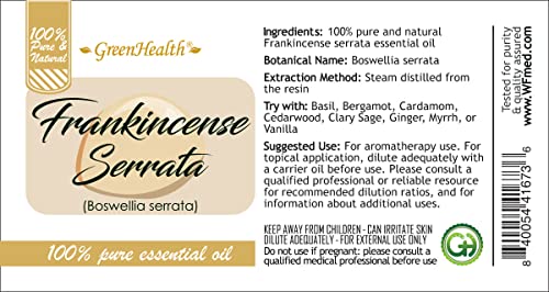 Frankincense – 1/6 fl oz (5 ml) Botella de Vidrio – Aceite Esencial 100% Puro miniatura 3