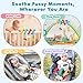 URMYWO Car Seat Toys for Babies 0-6 Months, Hanging Toy Fits Stroller, Sensory Baby Toy with Bell Crinkle Mirror, Baby Travel Gear Shower Gift for Boys Girls, Valentines Gifts Easter Basket Stuffers