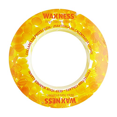 Waxness Waxing Protection Collars 50 Pack Yellow Fits Most 14 Ounces Tin Brands #TOP1