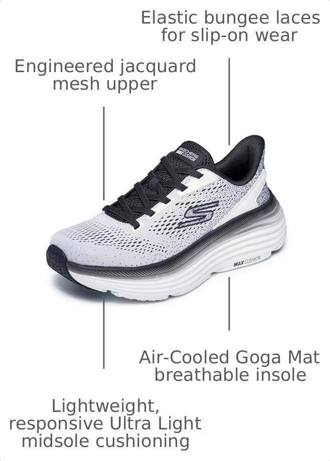 Image of Skechers Women's Max Cushioning Endeavour Kauska | Max Cushioning, Air-Cooled Goga Mat Insole, Ultra Light Midsole, Natural Rocker Technology, Machine Washable