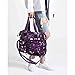 Women's Fashion Handbag Canvas One Shoulder Women's Bag Starry Sky Printing Casual Crossbody Bag (Purple)