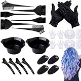 tinte de pelo gris hombre ☛ Uso Amplio: El kit de tinte para el cabello es adecuado para salón profesional, peluquería, coloración casera, bricolaje. Puede modular el color y teñir el color usted mismo.Las herramientas son completas y fáciles de usar.Las herramientas son adecuadas para todos los peinados, como cabello largo o corto, cabello rizado o cabello liso.