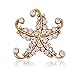 Produktbild Drawihi Einfache Mode Dame Seestern Brosche und Mädchen frauen feiertags geschenke zeigen Ihre elegante Schönheit und Charme, 1 Stuck