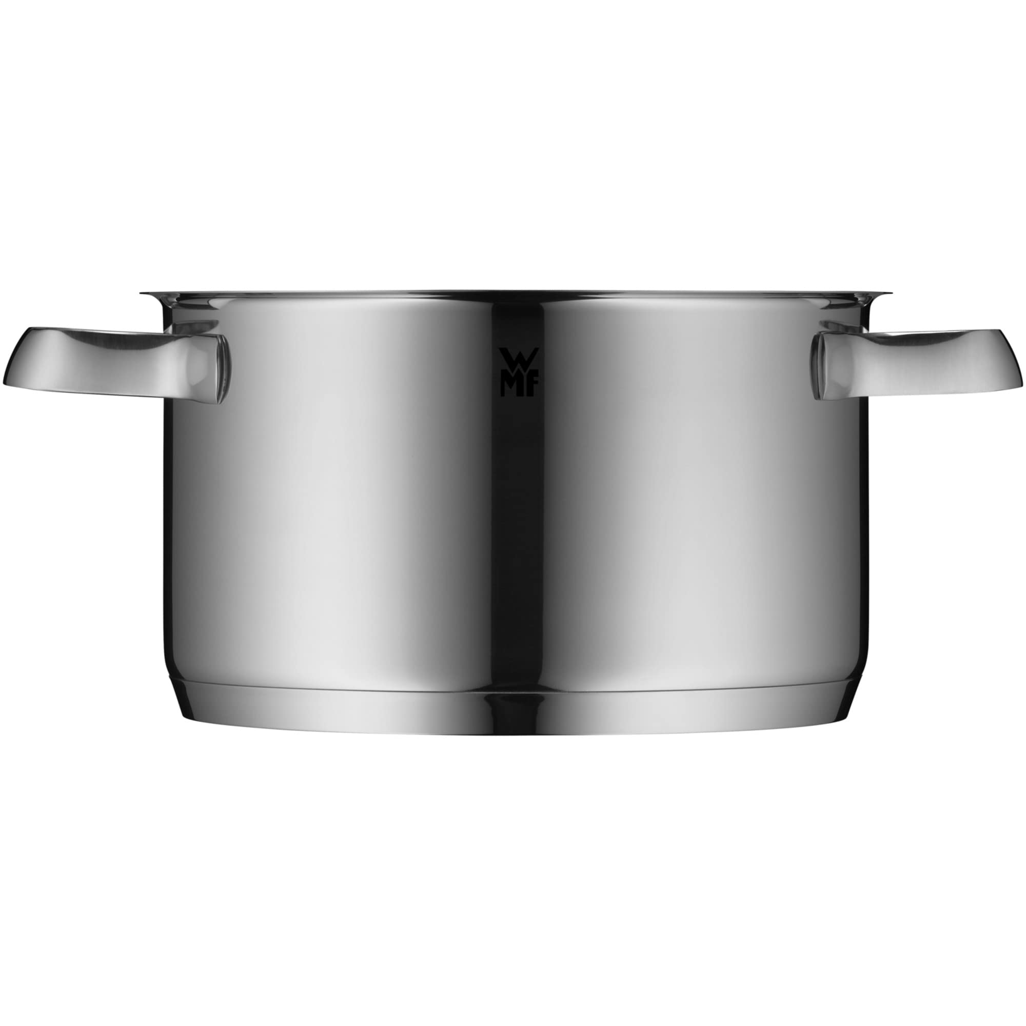 WMF Belmonte Kochtopf groß 20cm, Glasdeckel, Fleischtopf Induktion 3,3l, Cromargan Edelstahl poliert, unbeschichtet