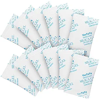 VacYaYa 5 Gram(100Packs) Food Grade Moisture Absorbers Silica Gel Packs Desiccant for Storage, Food Safe Dessicant Silica Gel Packets for Moisture Storage Control