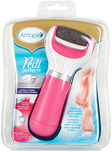 Amope Splashproof Electronic Foot File Foot Spa Pedicure Tool Callous Remover-Pedi Perfect Advance 2 Speed 1 Count (Packaging May Vary)