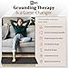 GroundFlow Grounding Mat for Feet - Conductive Carbon Indoor Ground Pad with Extra Long 15' Cord - Soft, Thick Earth Therapy Mats for Sleep, Energy, Muscle Tension, Relaxation - 12 x 39 Inches