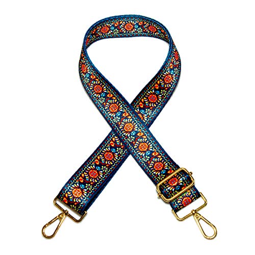 AGAPASS Wide Purse Strap bag strap with Patterns Replacement Crossbody Handbag Totebag Adjustable Bag Belt (3.8cm wide)