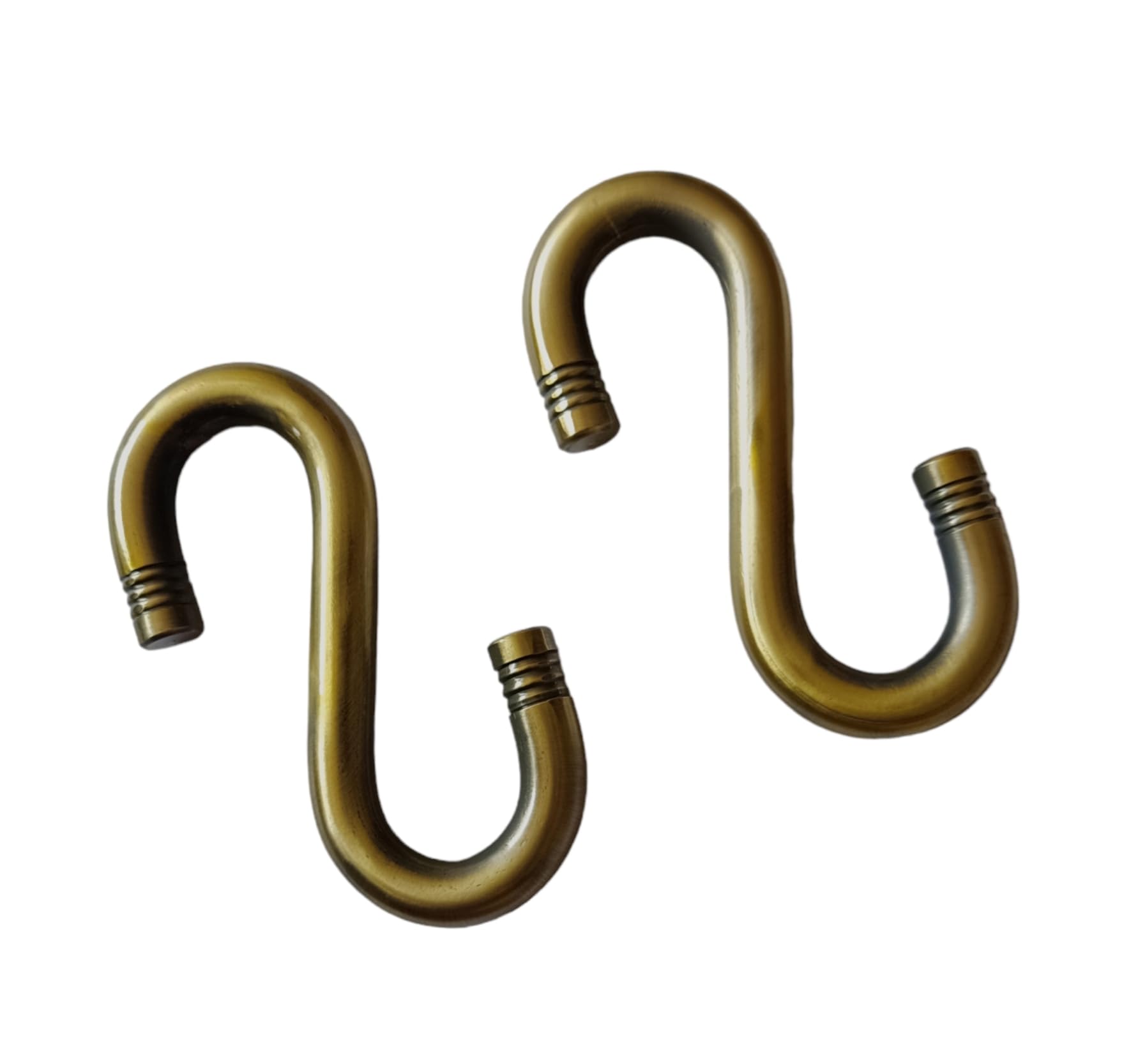 Kkriya Home Decor Antique Brass Finish Swing Rod Hammock Extension Kitchen & Ceiling USE, S-Hook 2PCS Set-image-16