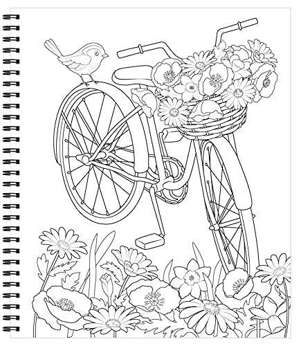 Large Print Easy Color & Frame - Garden (Stress Free Coloring Book) 4 Large Print Easy Color & Frame - Garden (Stress Free Coloring Book) - Image 5