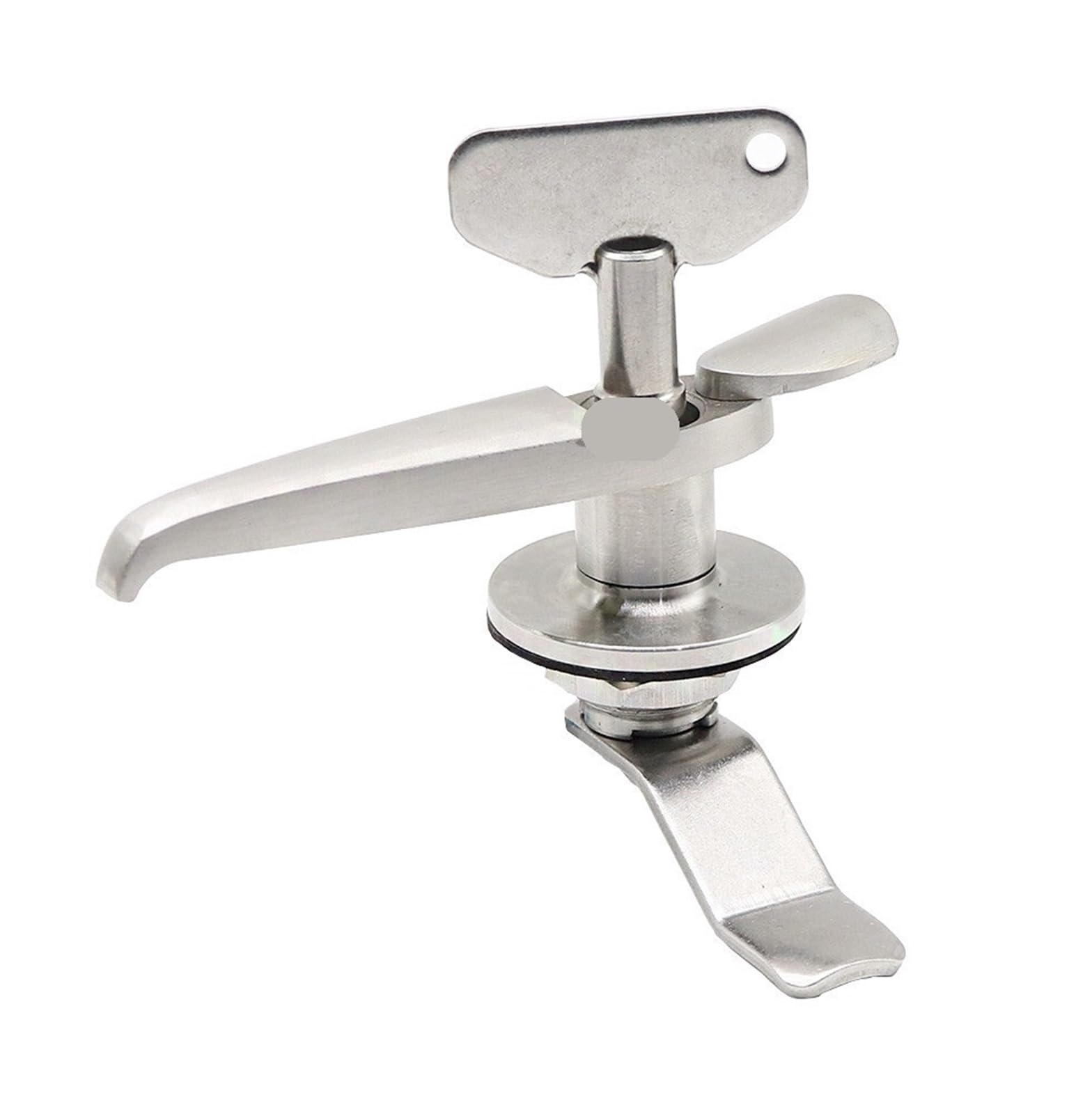 1 set MS308-3 Distribuzione Armadietto Serratura In Acciaio Inox 304 Triangolare Cilindro Della Serratura 22mm Maniglia Serratura 1 Pz