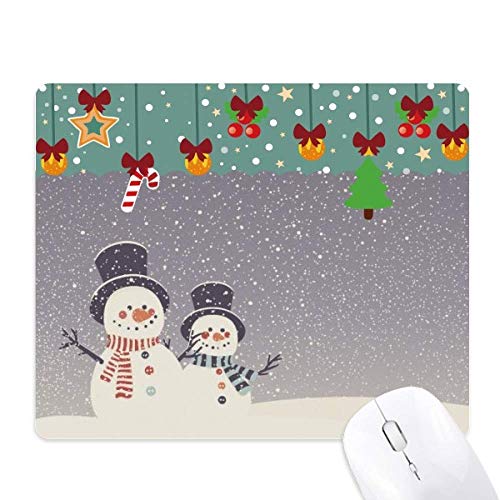 Tapis de souris de Noël bonhomme de neige pour décorer votre espace de télétravail