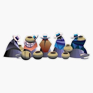 Market Day In Otavalo Bolivia Sticker Bumper Sticker Vinyl Decal 5"