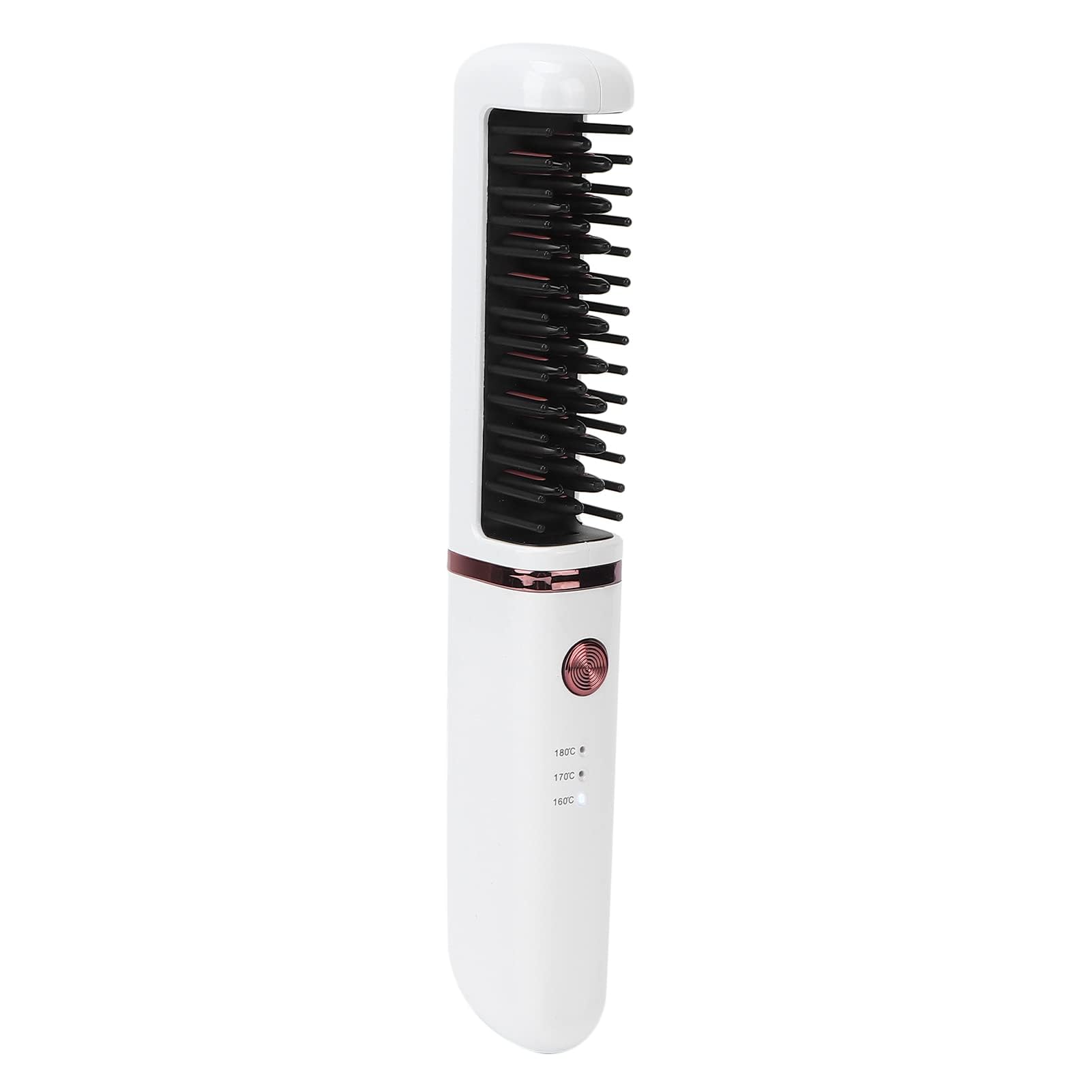 Mini Spazzola per Lisciare i Capelli Wireless con 3 Livelli di Temperatura Regolabili, Portatile e Ricaricabile