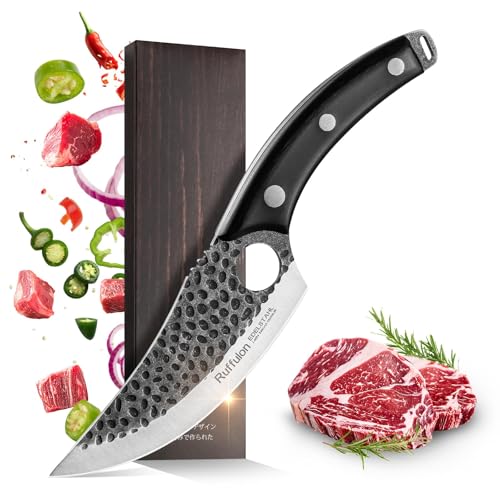 Ruffulon Couteau Japonais, Couteau Cuisine Professionnel,Couteaux de Cuisine en Acier...