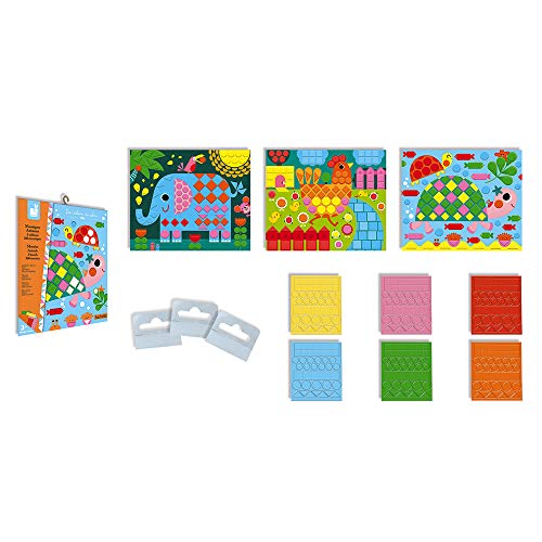 Miniatura 2 de Janod - Estuche Mosaicos De Espuma Animales - Les Ateliers Du Calme - Kit Infantil De Manualidades Creativas - Desarrolla La Motricidad Fina Y La Concentración - A Partir De 3 Años, J07899
