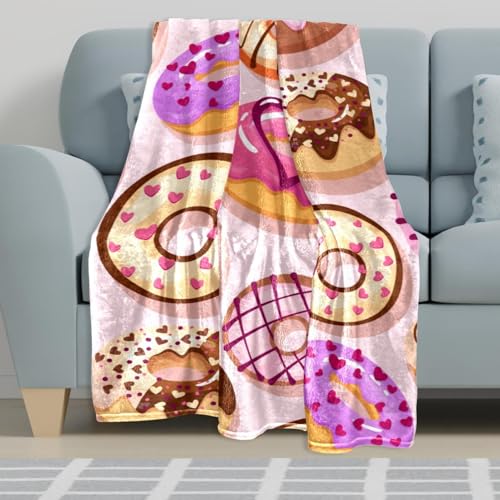 Couverture polaire donuts microfibre chaude et douce jeté canapé plaid - 6