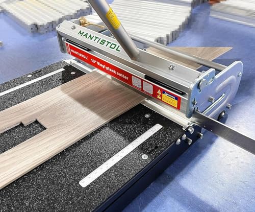 Pro Bodenschneider mit starrem Kern und extra Klinge, schneidet LVP, WPC, LVT, SPC, VCT, PVC für komplexe Arbeiten. Kein Absplittern, kein Strom erforderlich