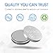 Voniko 3 Volt CR2032 Battery 6 Pack – Lithium Batteries – 2032 Button Battery Flat – 7 Years Shelf Life