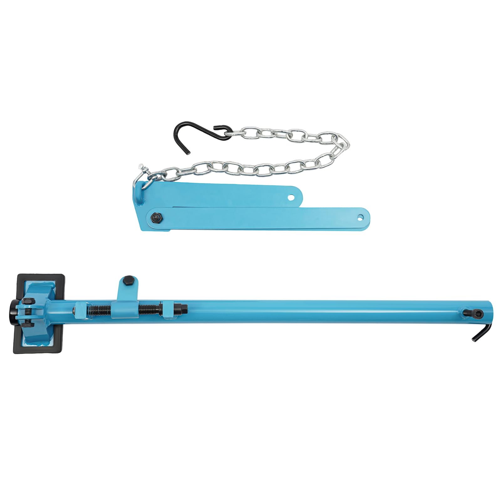 Herramienta de brazo de suspensión con cadena ajustable, herramienta de palanca de suspensión de 500 kg, con alfombrillas de goma elásticas, palanca de eje universal, elevador para sedán y vehículos