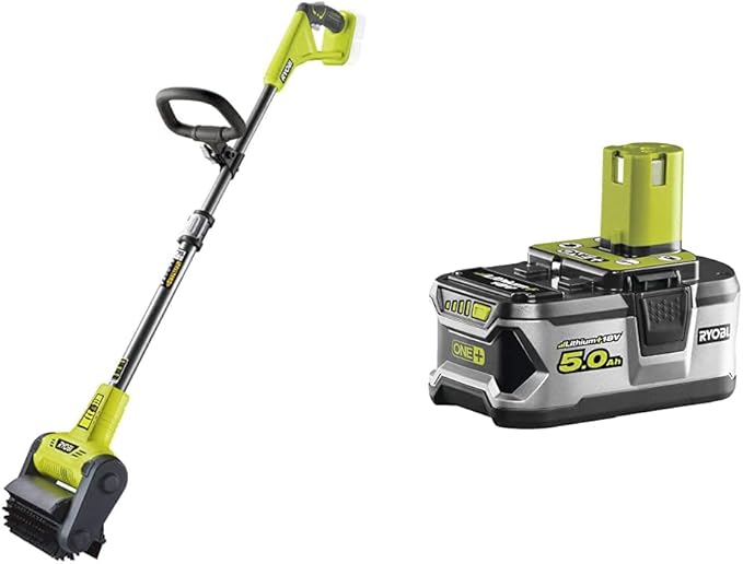 Ryobi RY18PCB0 ONE+ Patio Cleaner with Scrubbing Brush (Bare Tool), 18
