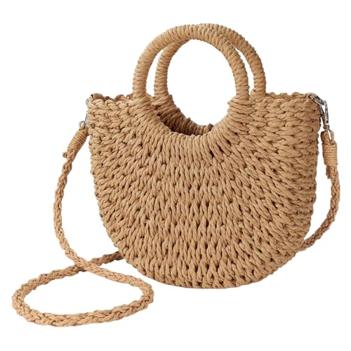 Bolso Tote de Paja YouNuo para Mujer miniatura 1