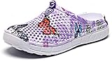 Eagsouni Women Garden Clogs Shoes Shower Slippers Sandals Yard Gardening Beach Water Plastic Rubber Comfortable House Indoor Summer Adult Female