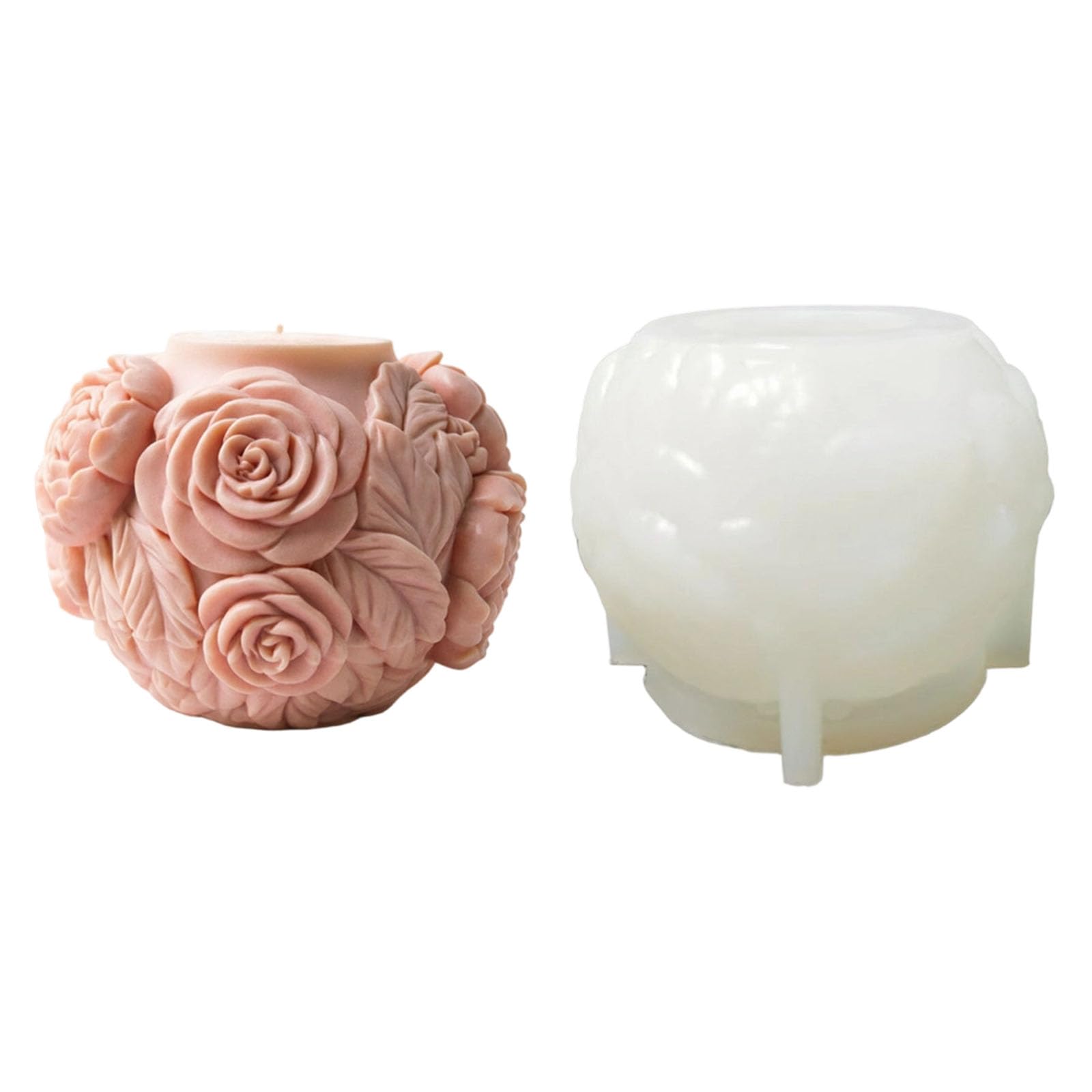 NMFLAB Food Grade Silicone Rose Shaped Making for Wedding Birthday Decorations Wedding